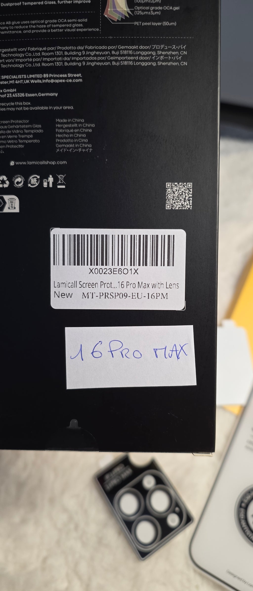 📱 Verre Trempé iPhone 16 Pro Max – Pack Premium 🔥