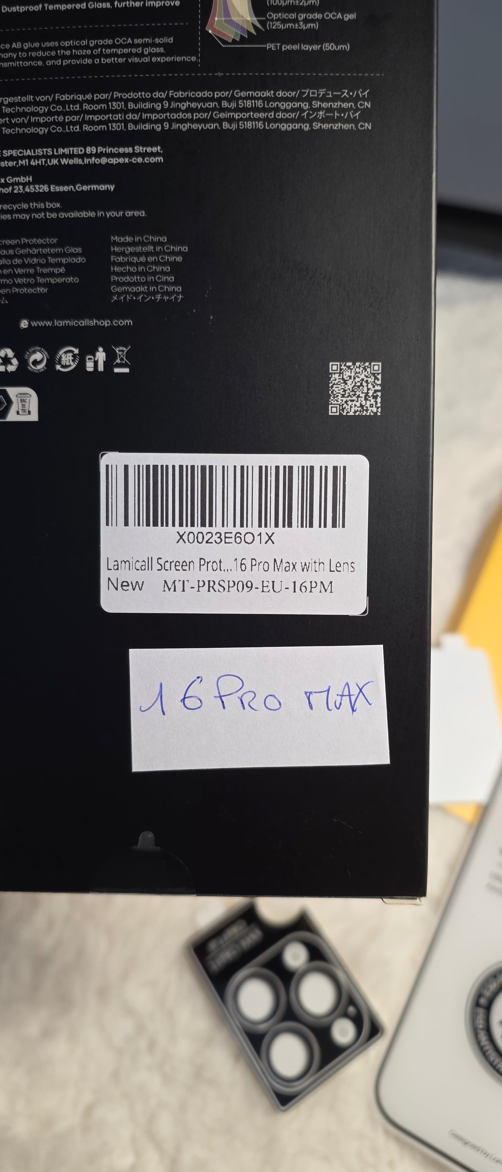 📱 Verre Trempé iPhone 16 Pro Max – Pack Premium 🔥