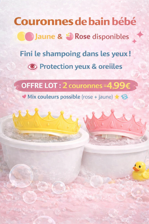 Couronne de Bain Bébé Anti-Larmes