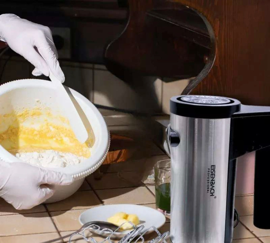 Batteur à main Eisenbach Professional 400W – 5 vitesses avec accessoires inox