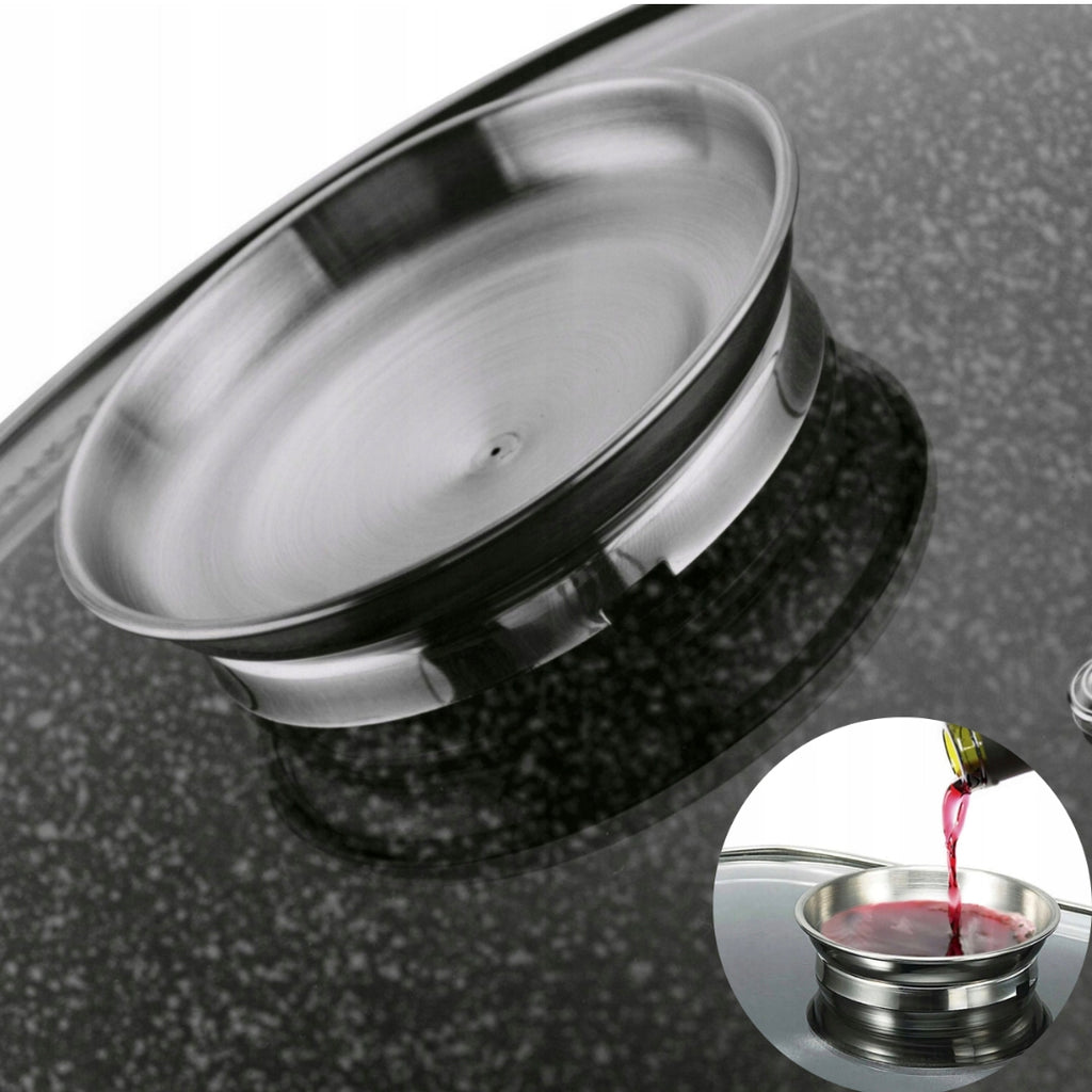 Faitout KRISBERG 5L Effet Marbre – Tous Feux dont Induction – Avec Couvercle Aroma Knob 🍲