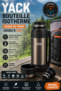 Bouteille Isotherme YACK – Acier Inoxydable Double Paroi 🧊☕🔥