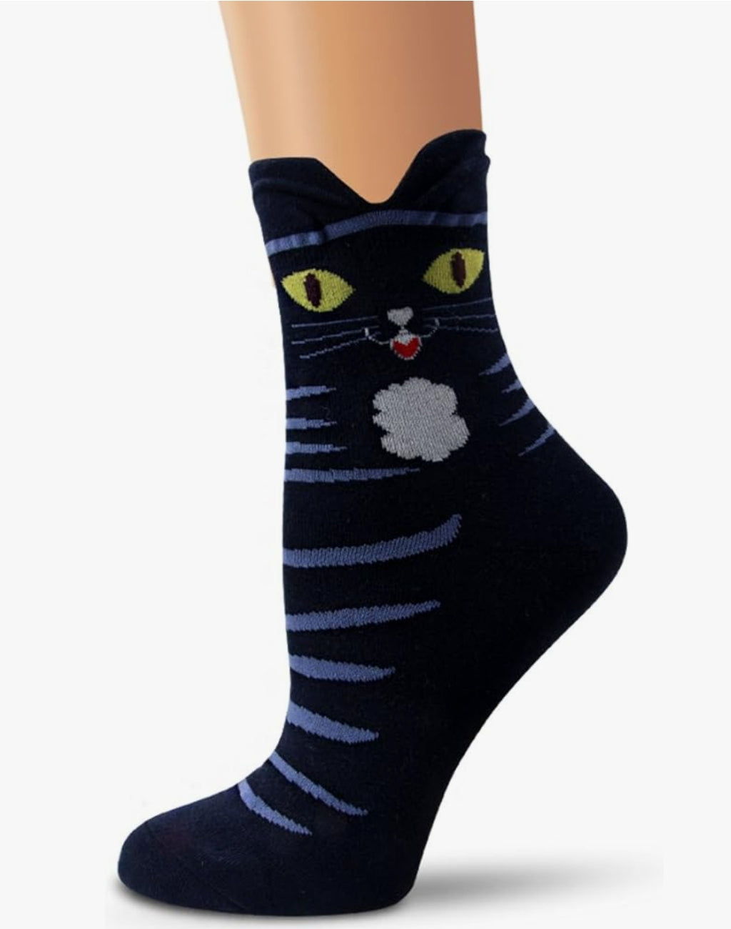 Chaussettes Fantaisie Taille Unique – Modèle Noël & Modèle Chat 🧦✨