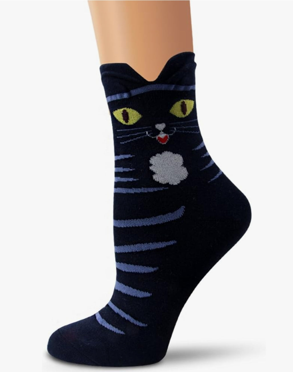 Chaussettes Fantaisie Taille Unique – Modèle Noël & Modèle Chat 🧦✨