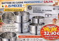 Lot 5 Casseroles Inox Professionnelles