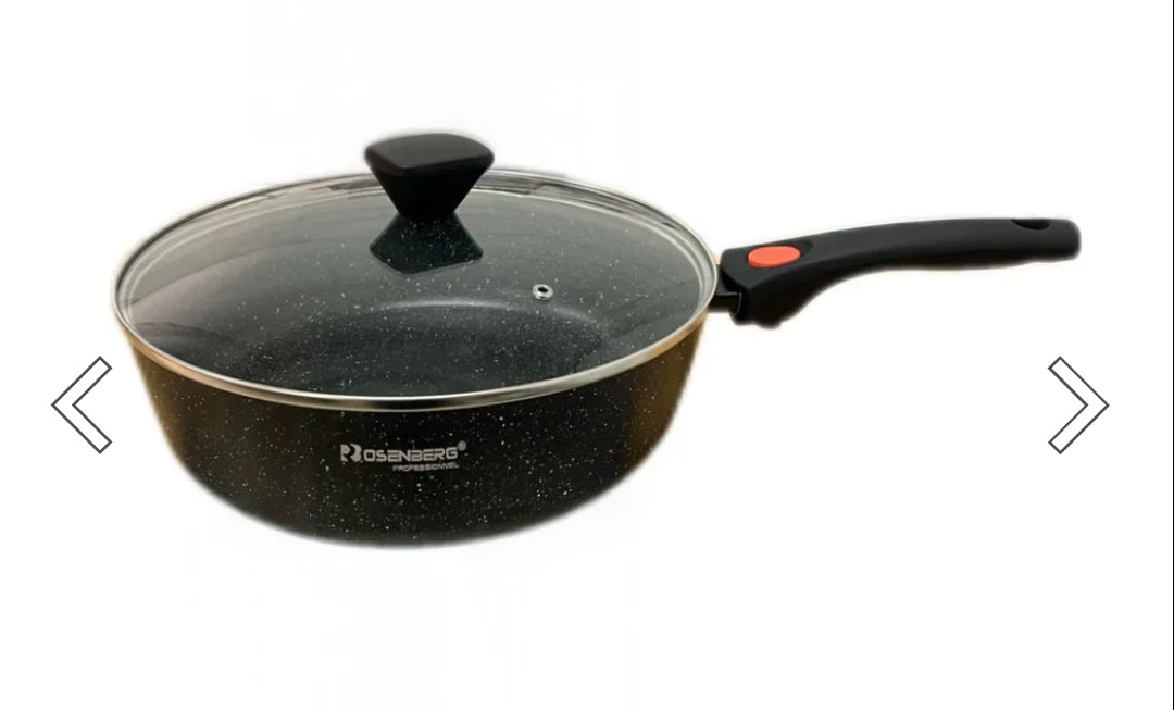 Sauteuse Rosenberg Professionnel 28 cm – 4,2 L – Tous Feux dont Induction 🍳