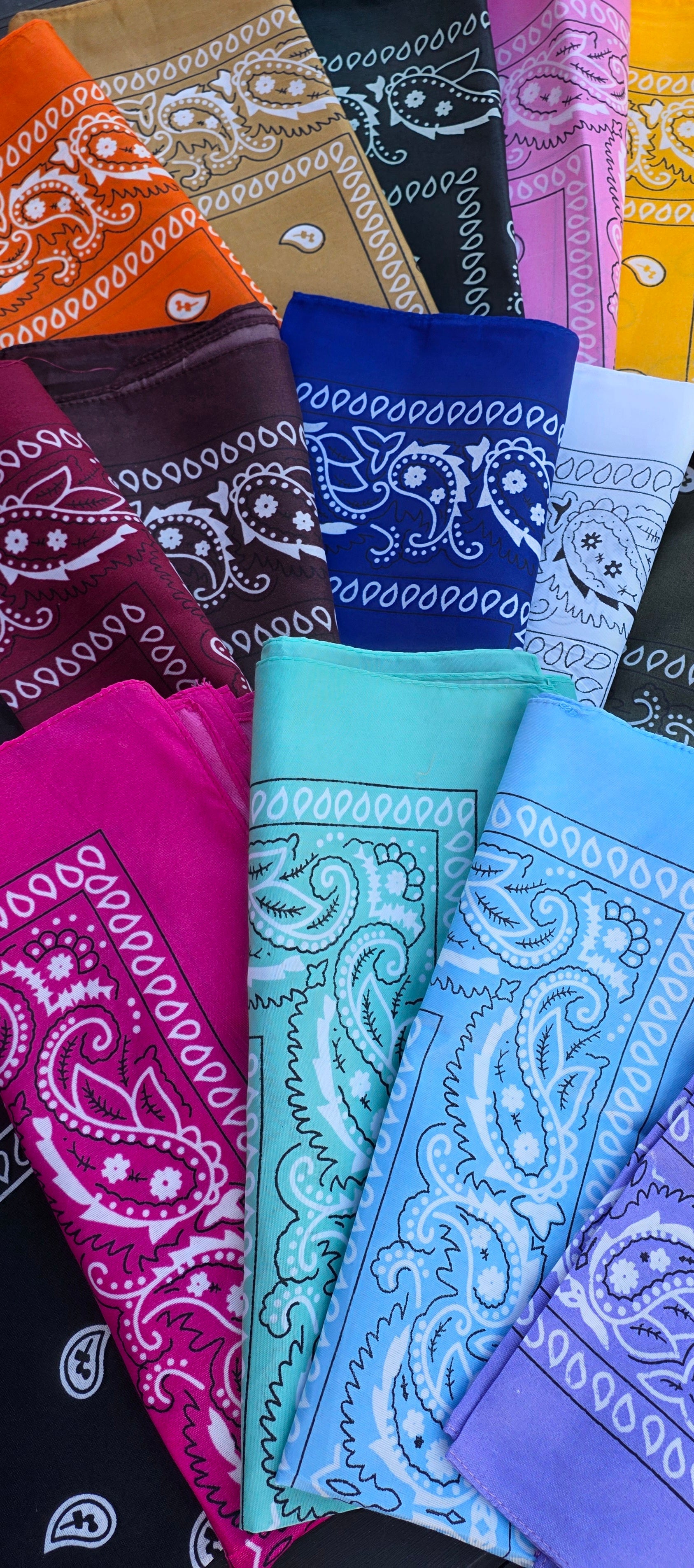 Bandanas Tendance – 20 Coloris