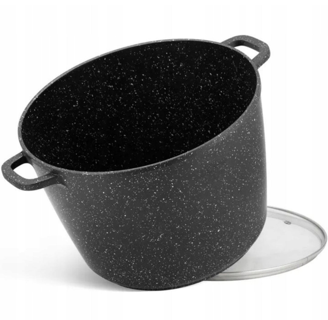 Faitout KRISBERG 5L Effet Marbre – Tous Feux dont Induction – Avec Couvercle Aroma Knob 🍲