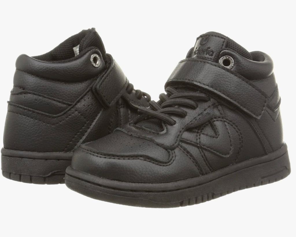 Baskets montantes Victoria noires neuves – Garçon – Taille 26 👟