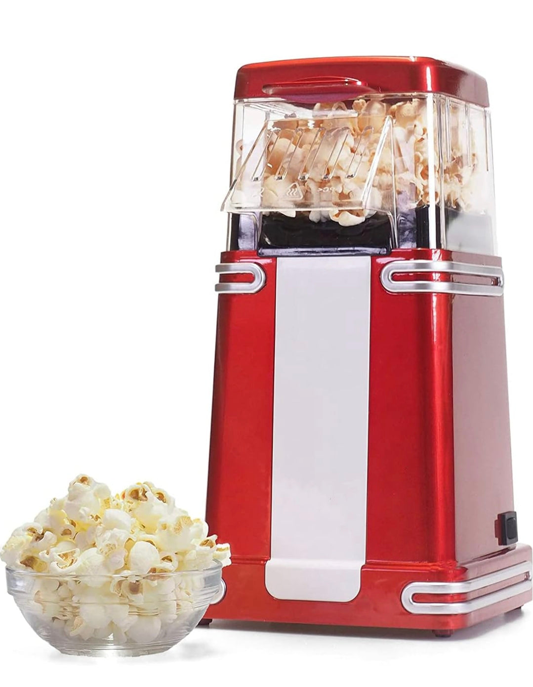 🍿 Machine à Pop-Corn CookMe – Rouge Vintage – 1200W 🍿