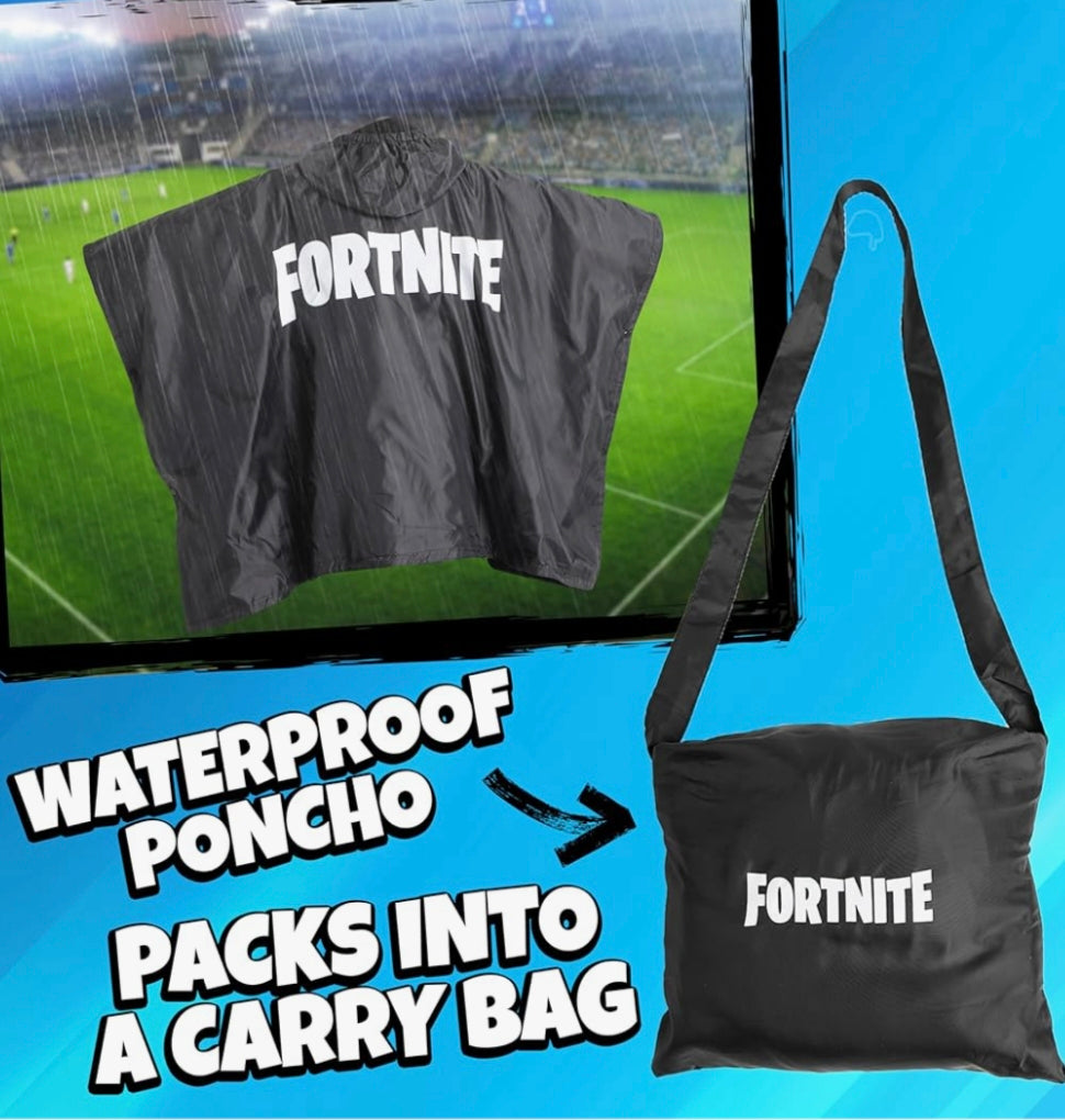 Poncho de Pluie Fortnite Officiel – Enfant 6 à 14 ans 🌧️🎮