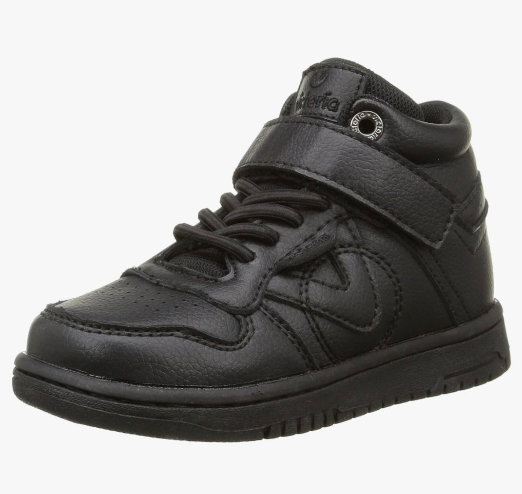 Baskets montantes Victoria noires neuves – Garçon – Taille 26 👟