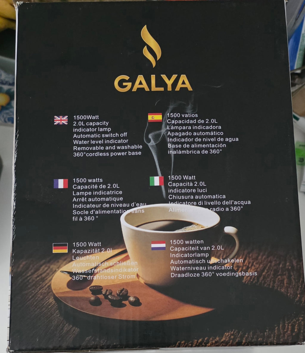 Bouilloire Électrique GALYA 2L – Élégance & Performance au Quotidien