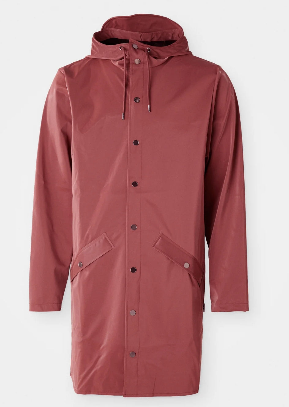 Veste Imperméable Rains Long Jacket Unisexe Rose Terracotta – Coupe-Vent Minimaliste