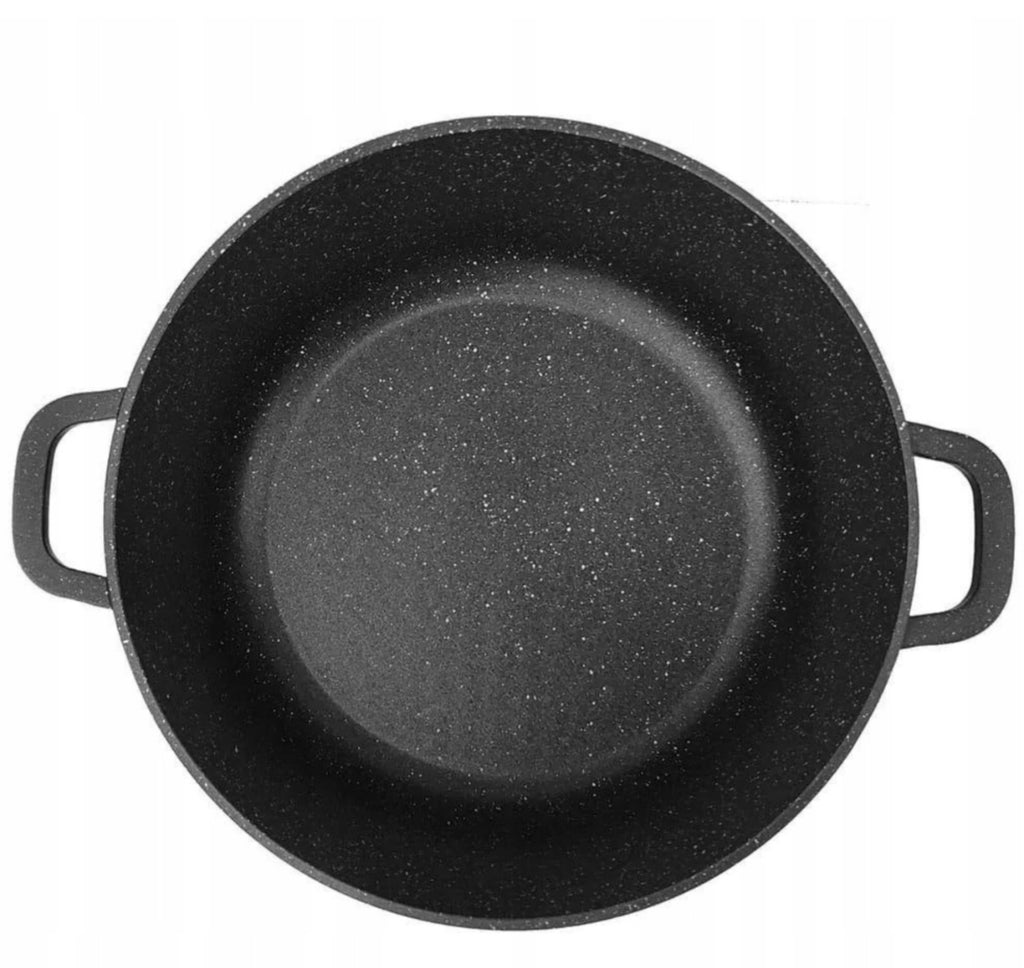 Faitout KRISBERG 5L Effet Marbre – Tous Feux dont Induction – Avec Couvercle Aroma Knob 🍲