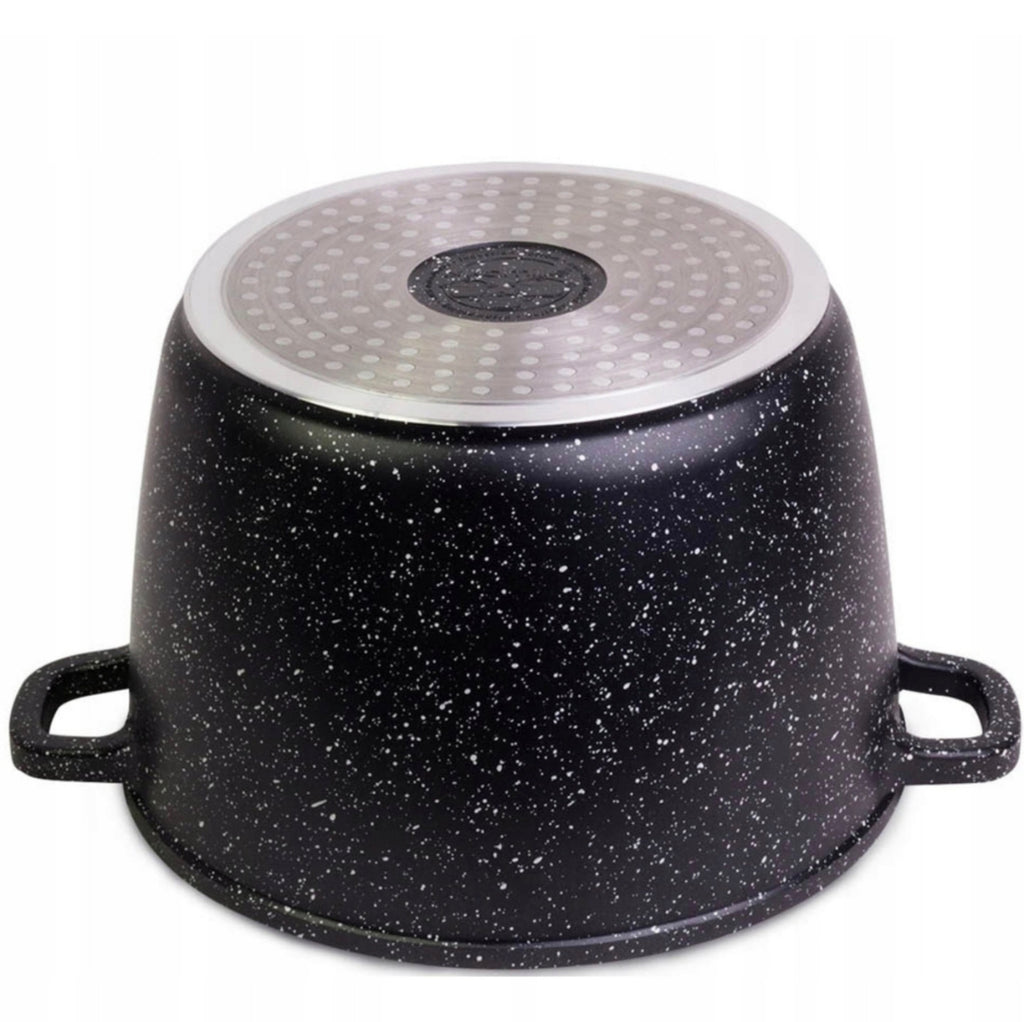 Faitout KRISBERG 5L Effet Marbre – Tous Feux dont Induction – Avec Couvercle Aroma Knob 🍲