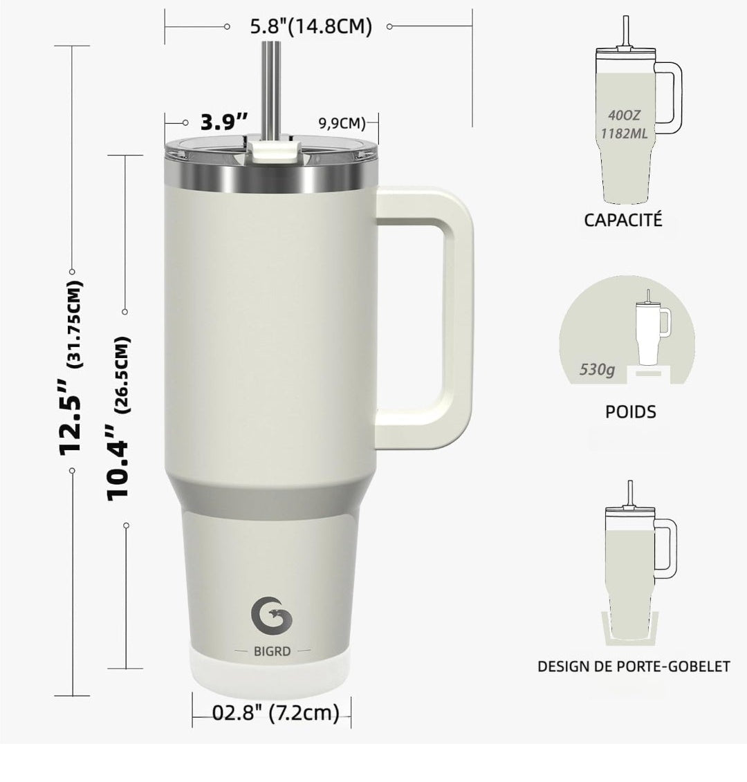 Gourde Tumbler Isotherme 1,2L