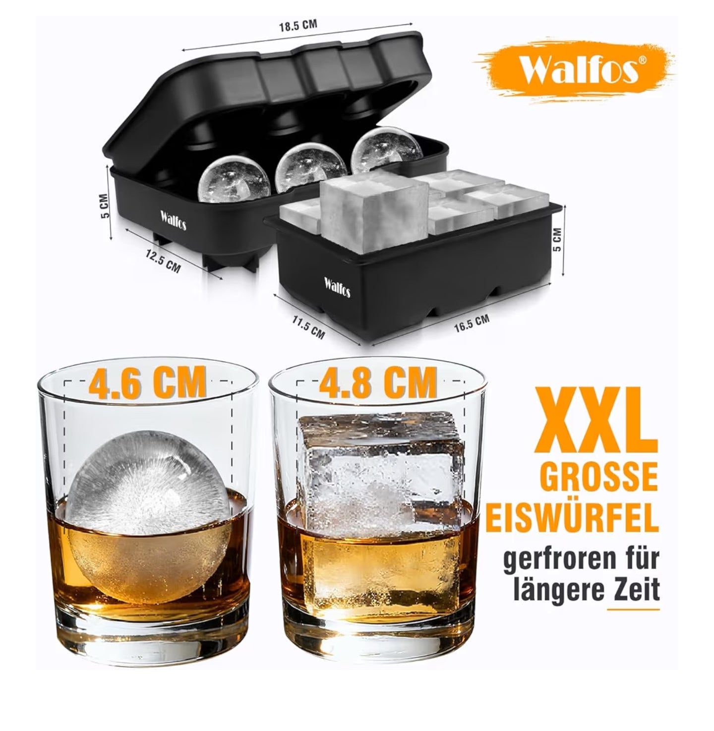 Bac à glaçons XXL premium – Glace cristalline & démoulage facile 🧊✨