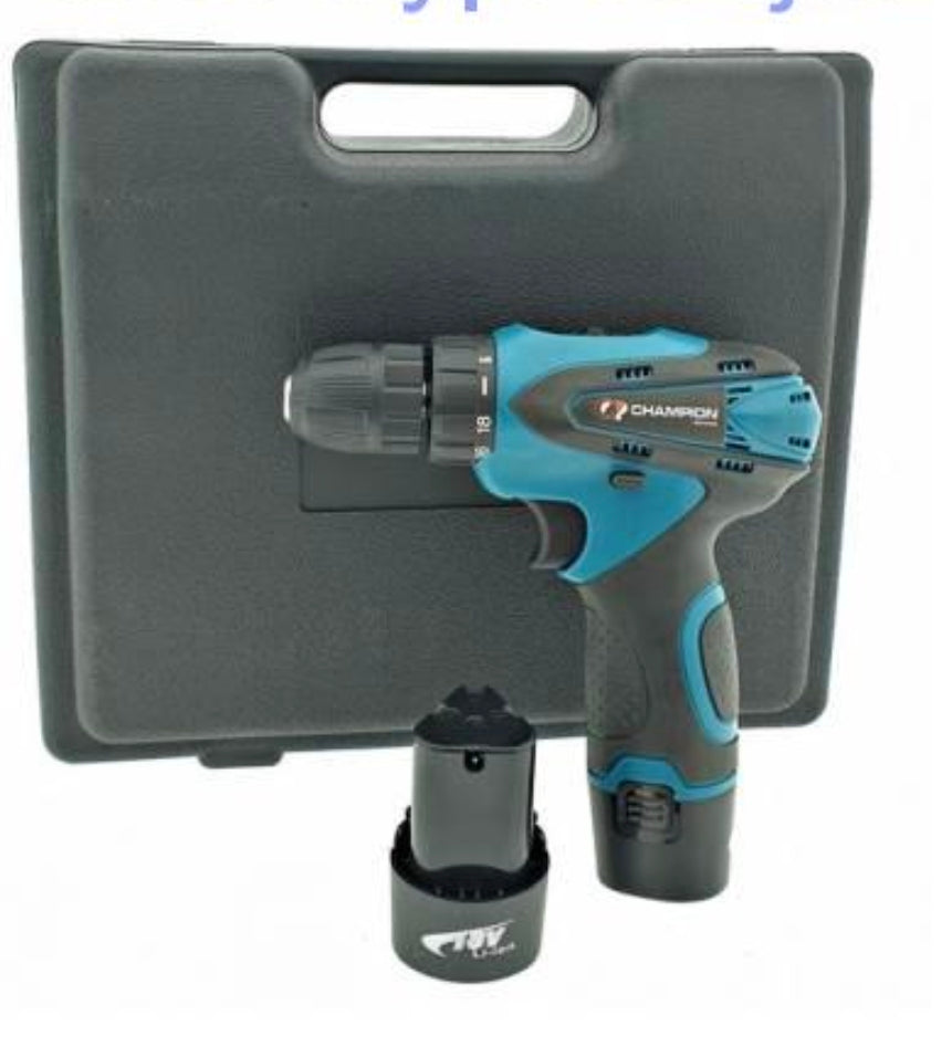 Perceuse Visseuse Sans Fil Champion CP-1514 – 18V Rechargeable avec Mallette