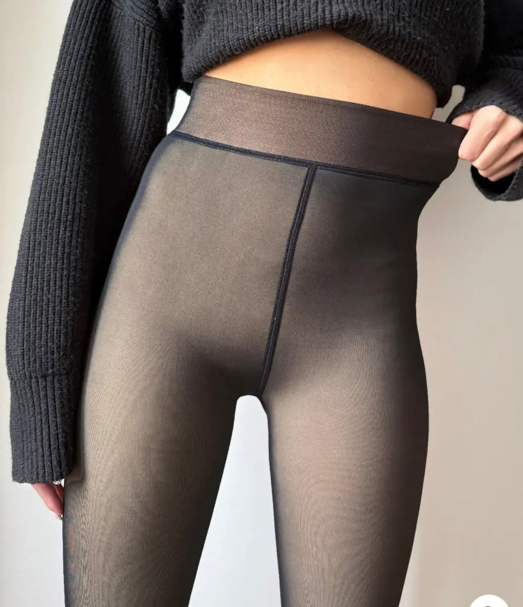 Collant thermiques noir femme taille S/M ou M/L