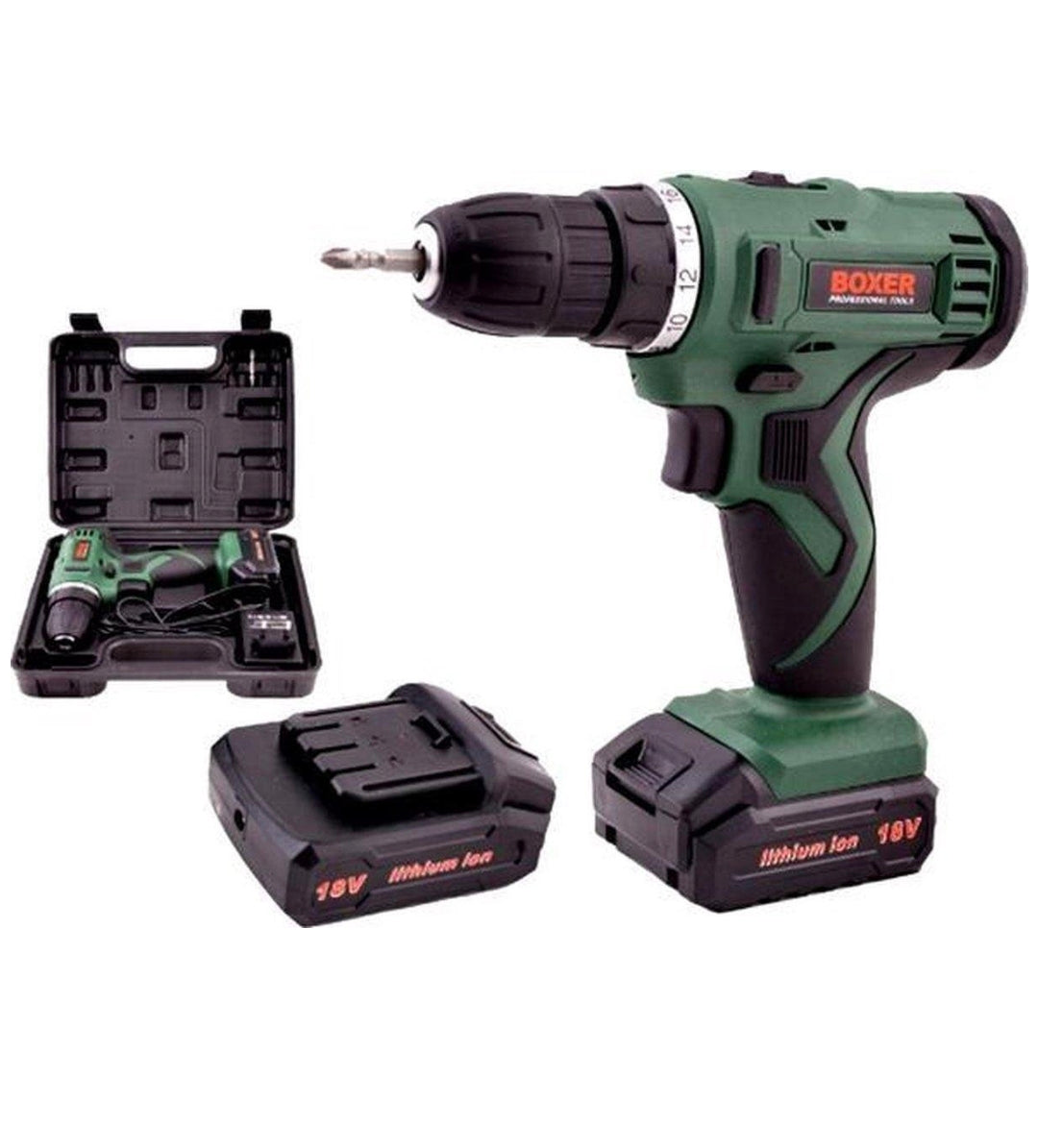 Perceuse-Visseuse Sans Fil Boxer Tools 18V Li-Ion – Kit Complet avec 2 Batteries & Valise