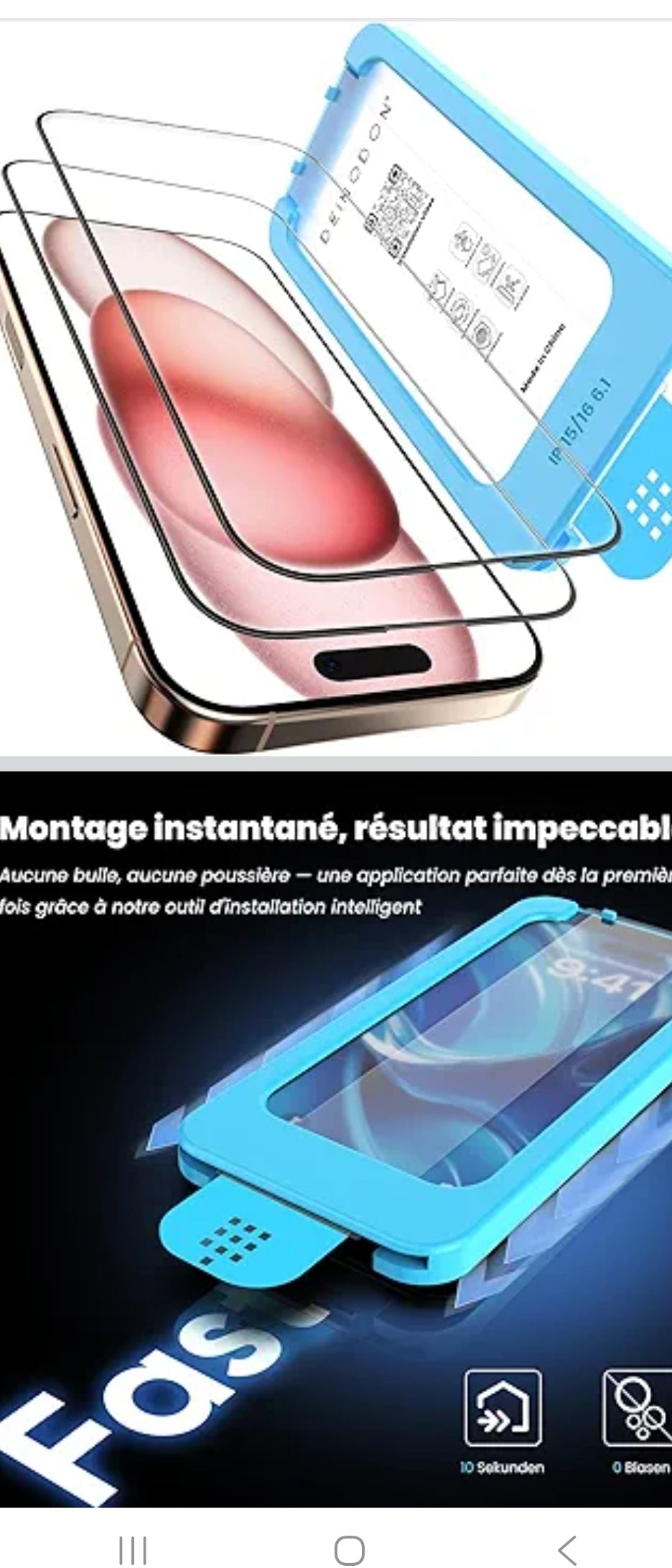 Pack Complet Verres Trempés iPhone 15 Pro Max