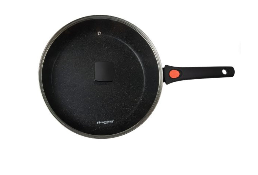 Sauteuse Profonde 28 cm – 4,2 L avec Couvercle Verre & Manche Amovible – Tous Feux dont Induction 🍳