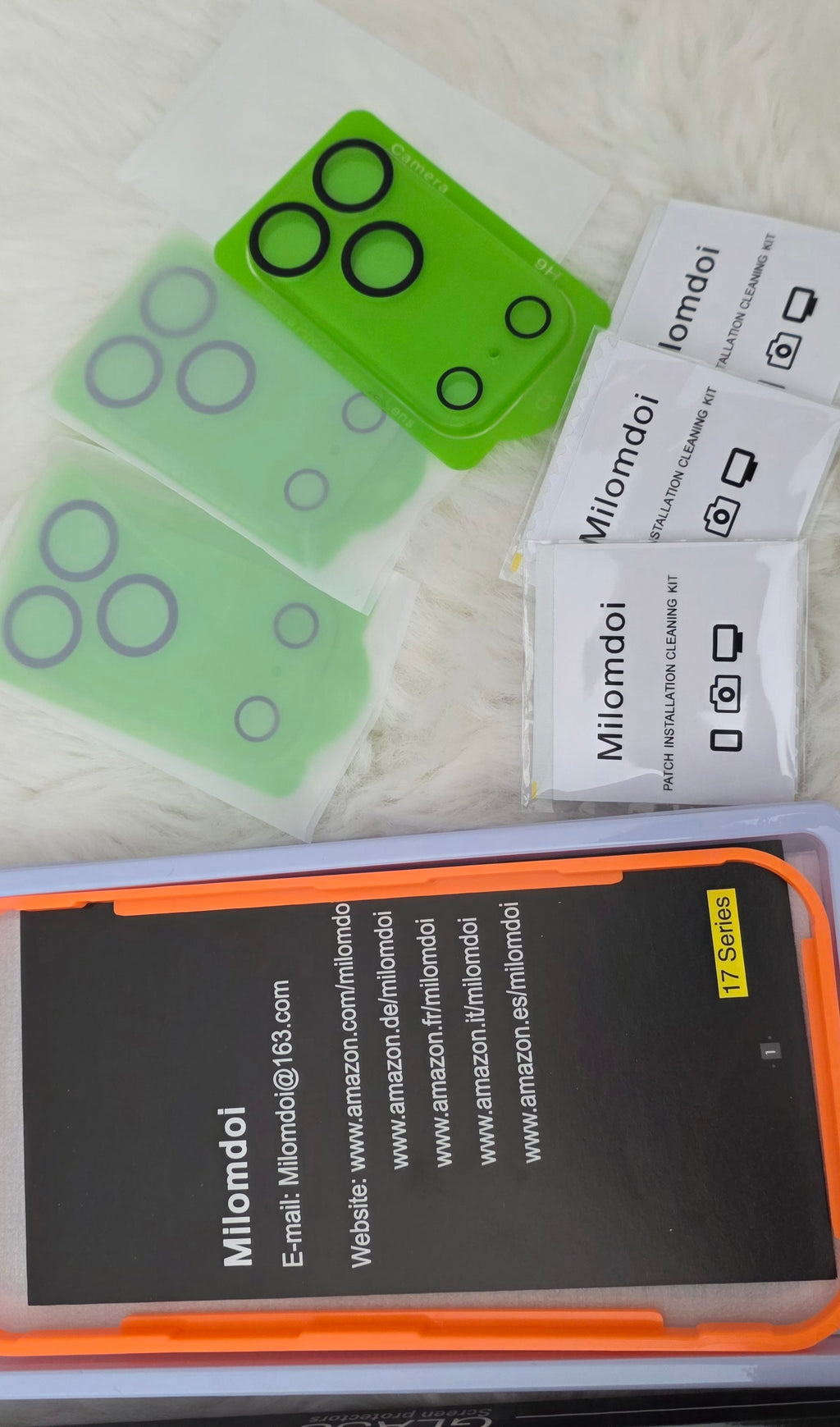 Pack 3 verres trempés iPhone 17 Pro Max anti espion + caméra – Compatible 16 Pro Max