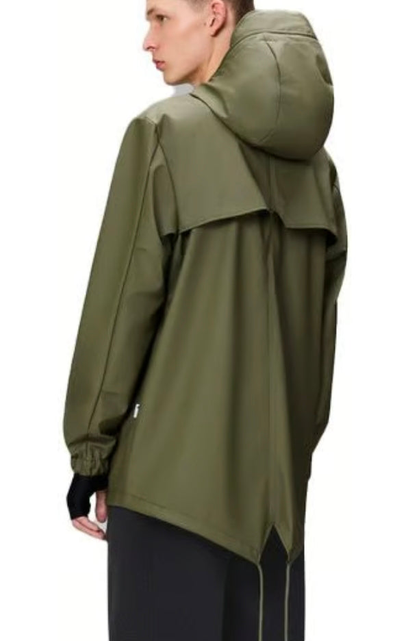 Veste RAINS Fishtail Parka Vert Sauge XS – Imperméable Unisexe Neuve