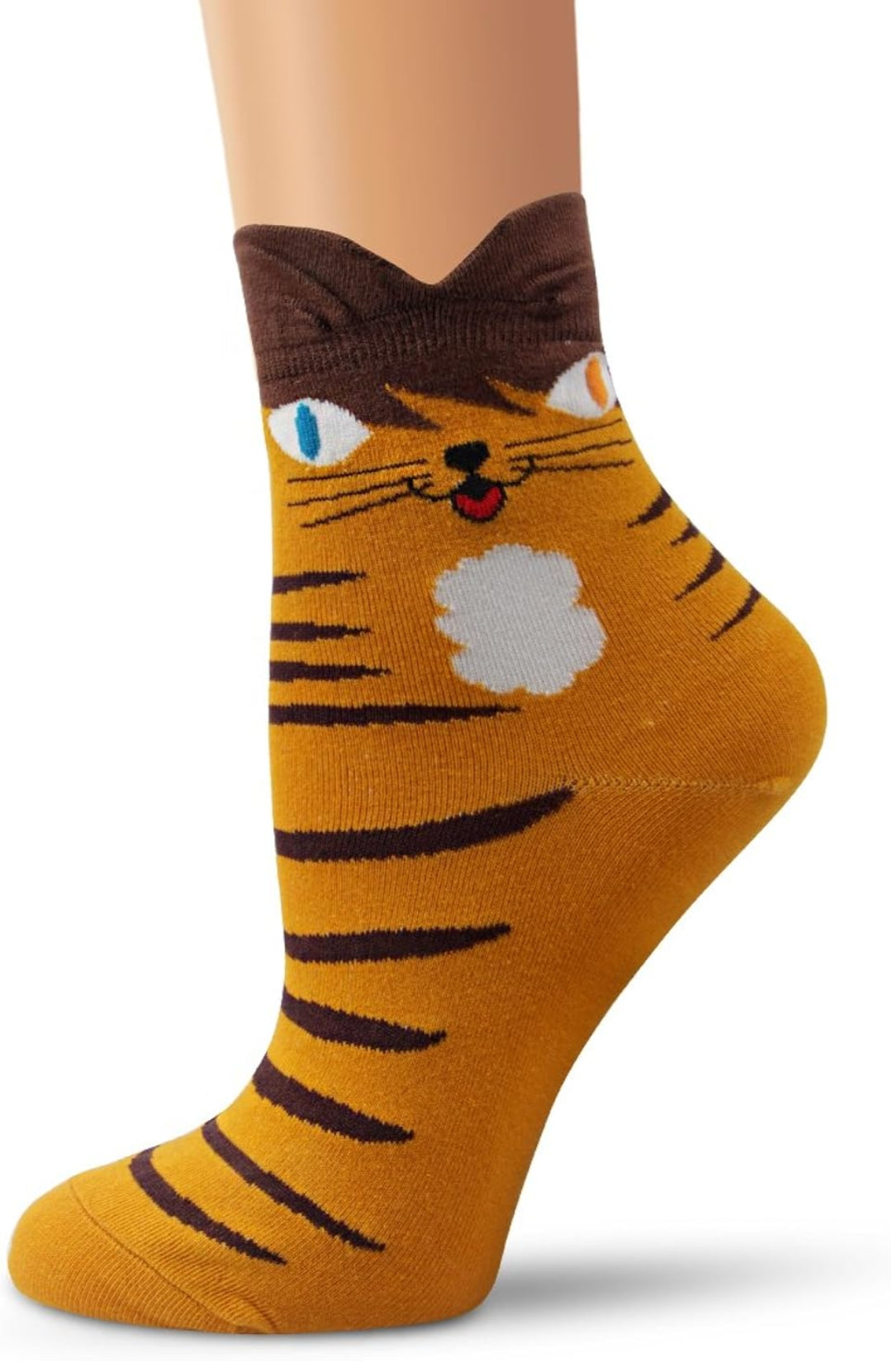 Chaussettes Fantaisie Taille Unique – Modèle Noël & Modèle Chat 🧦✨