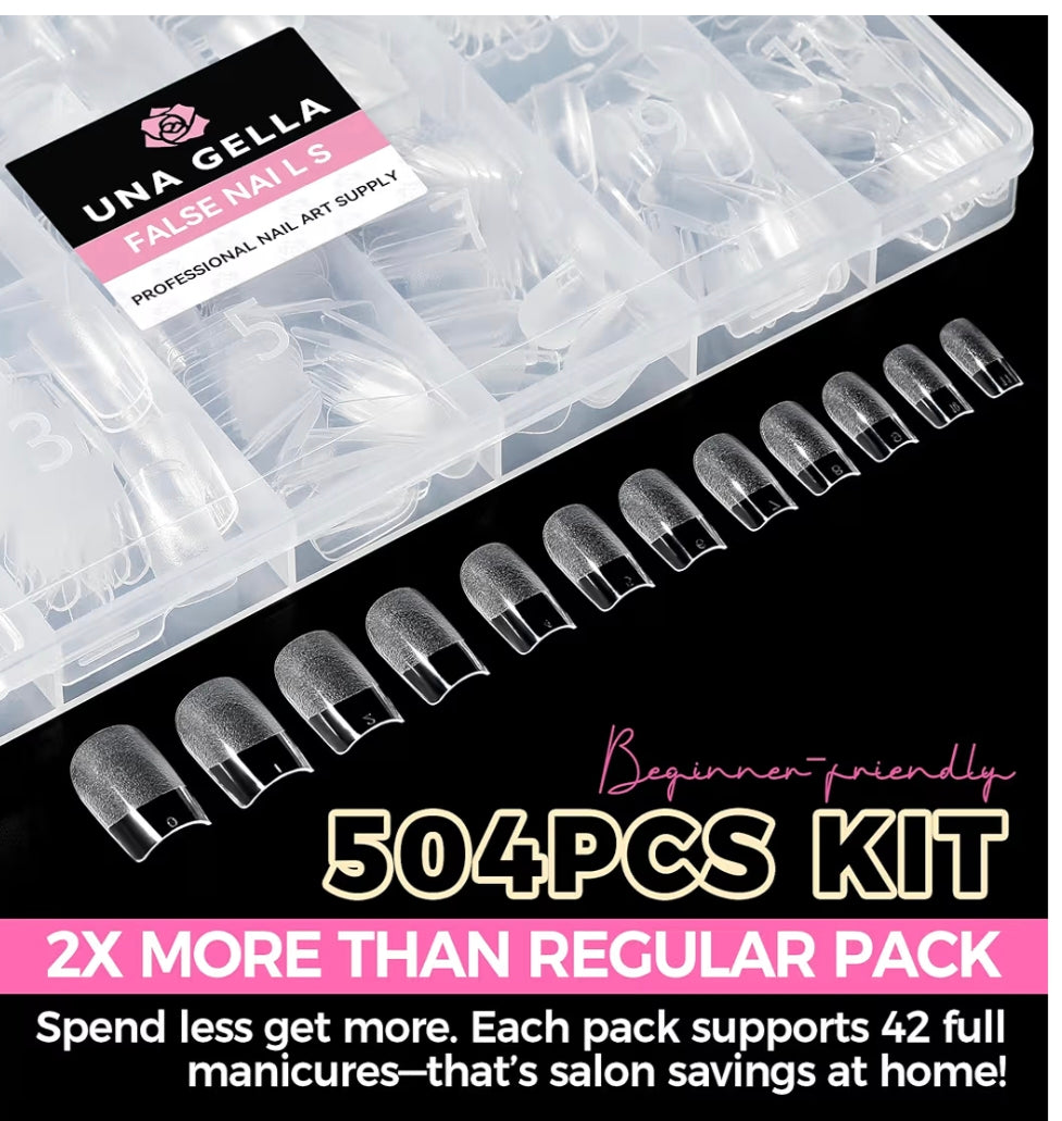 Capsules Gel X Transparentes Formes différentes disponibles – Faux Ongles Professionnels