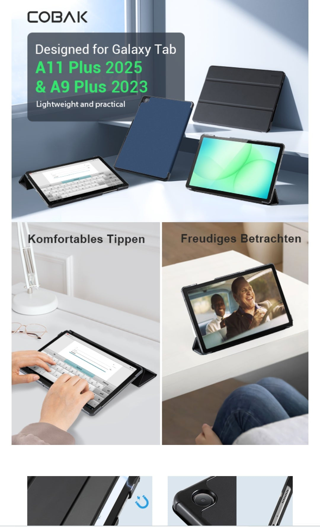 Etuis Galaxy Tab A11+ / A9+ 11" – Neuves à prix mini