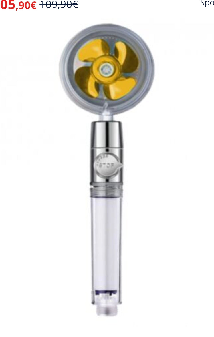 🚿 Pommeau de douche haute pression filtrant + 2 cartouches incluses 💧