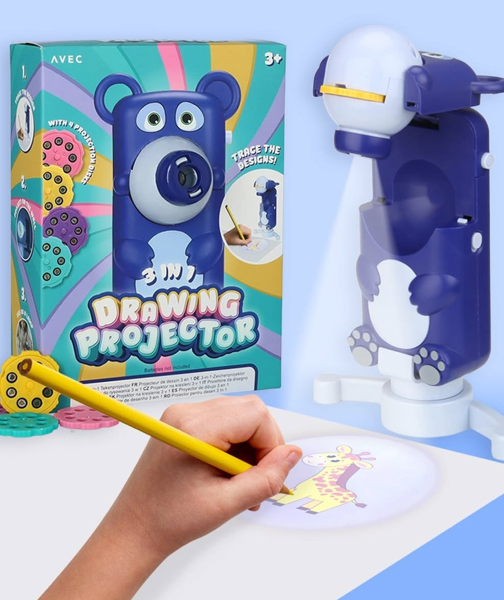 Mini Projecteur Dessin Enfant 3-en-1
