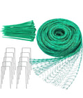 Filet Anti Oiseaux 2m x 15m , Kit de Filets pour Jardin avec 50 Attaches Et 10 Piquets, Polyvalent Filet Protection Fraisier, pour Fruits, Graines, Couverture de Bassin, Clôture de Plantes