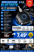 Récepteur Bluetooth 5.3 AUX Voiture – Appels Mains Libres & Audio HD 🚗