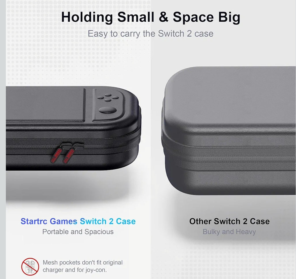 Housse Nintendo Switch / OLED / Switch 2 – Protection complète + rangement jeux