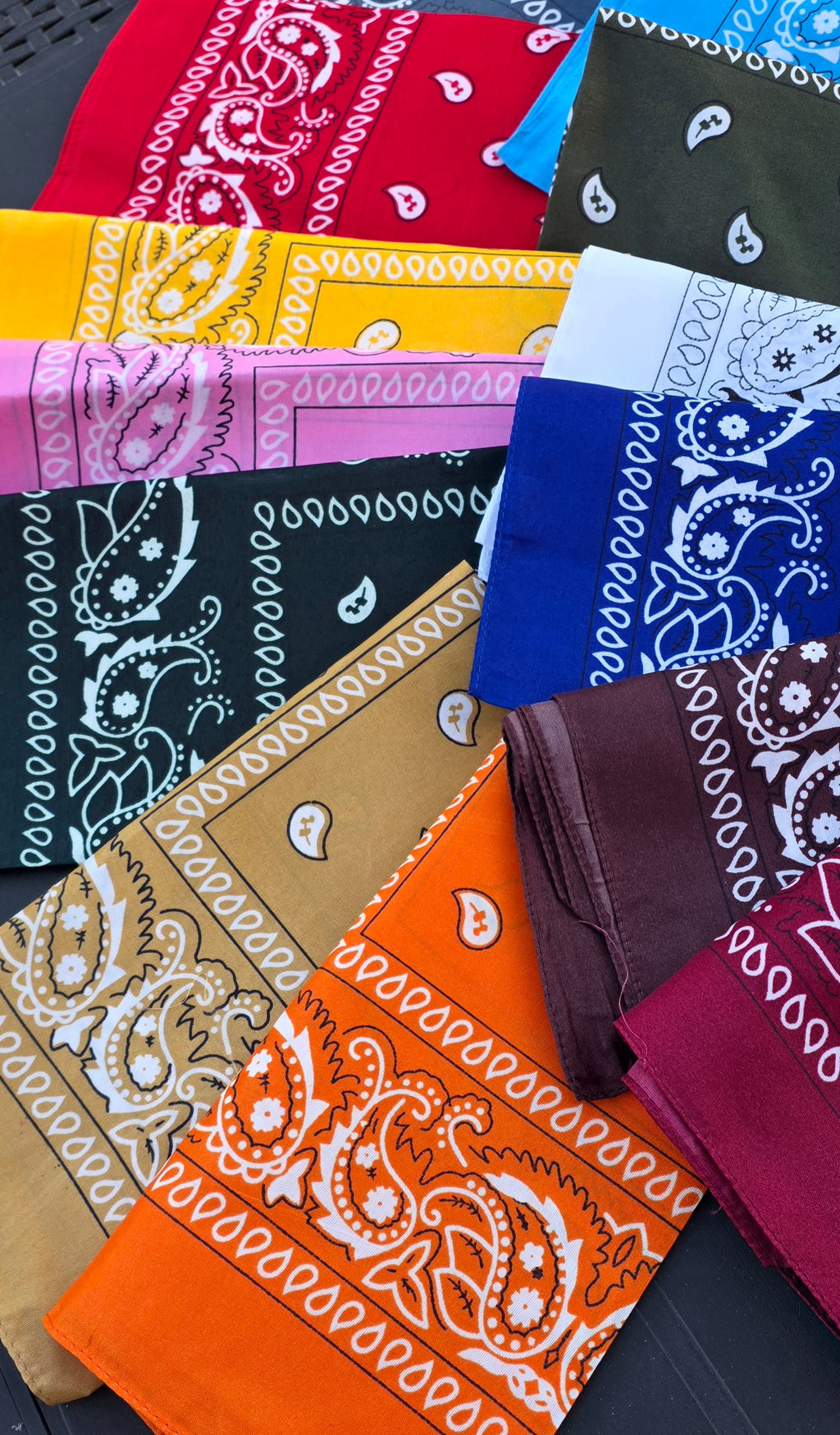 Bandanas Tendance – 20 Coloris