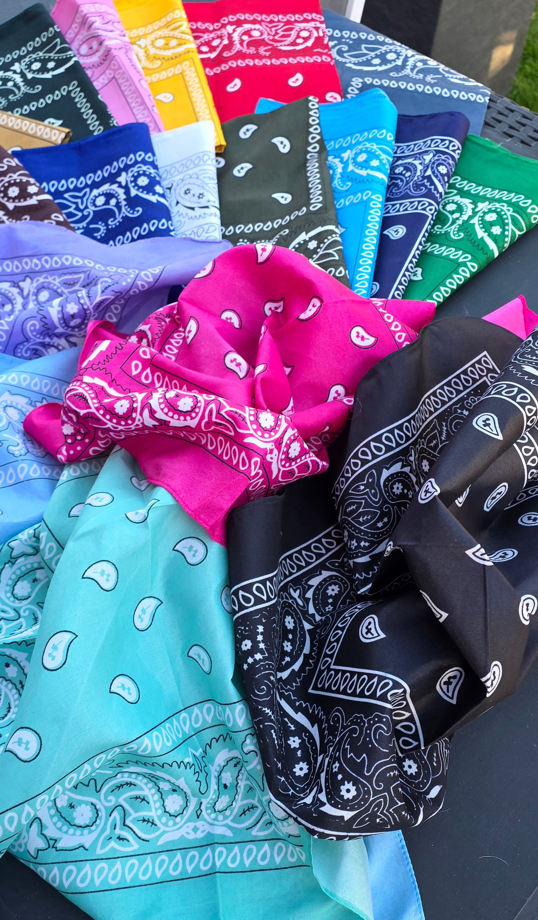 Bandanas Tendance – 20 Coloris