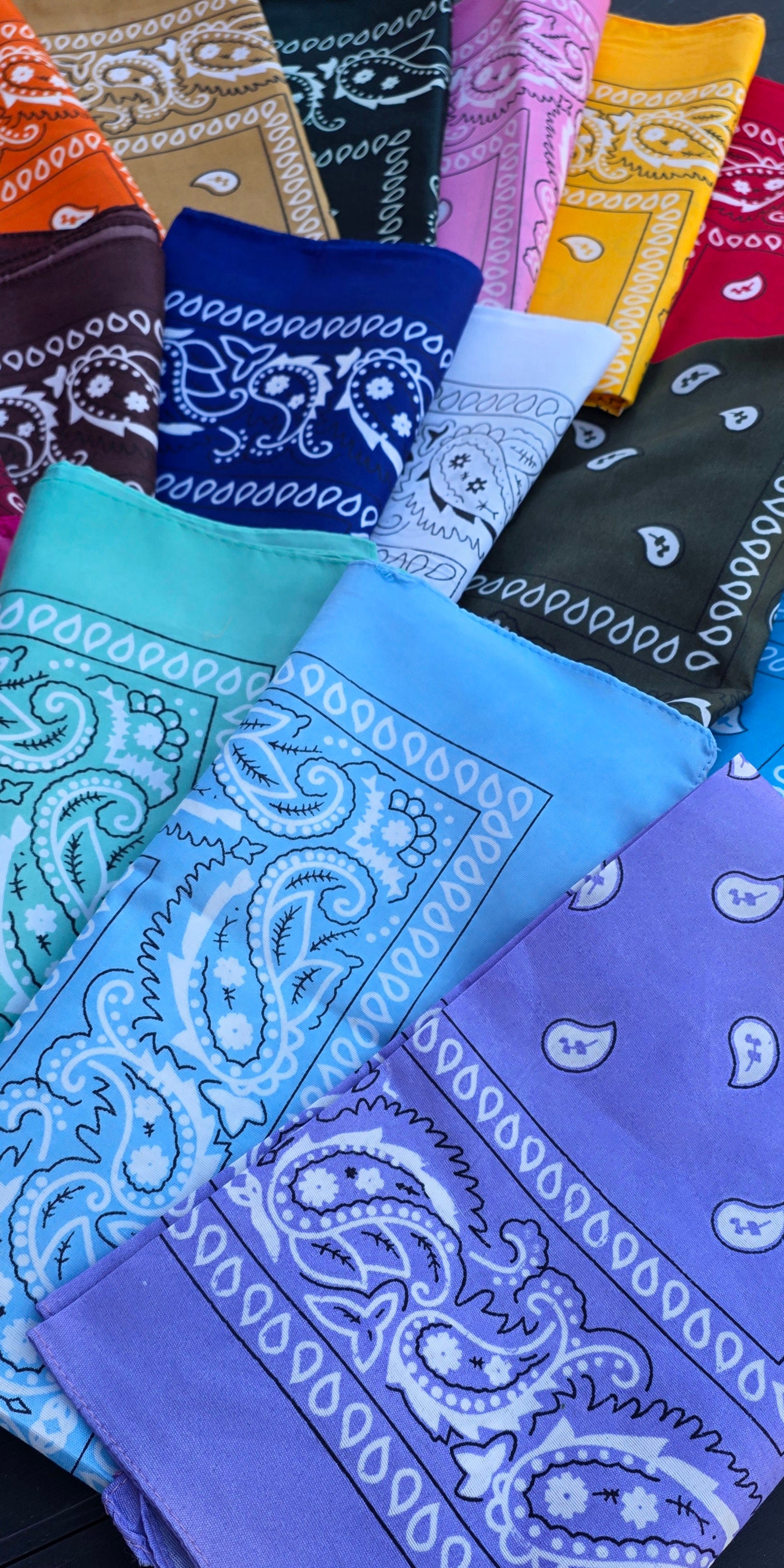 Bandanas Tendance – 20 Coloris