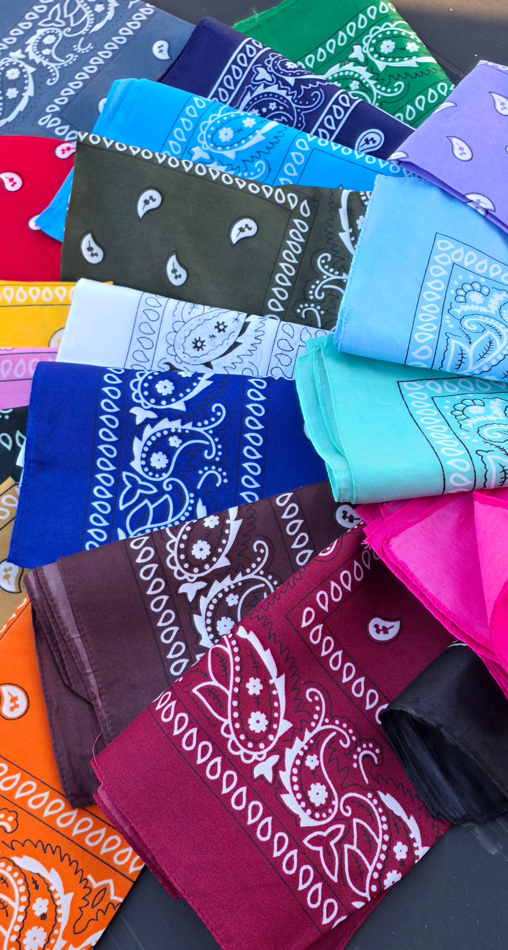 Bandanas Tendance – 20 Coloris