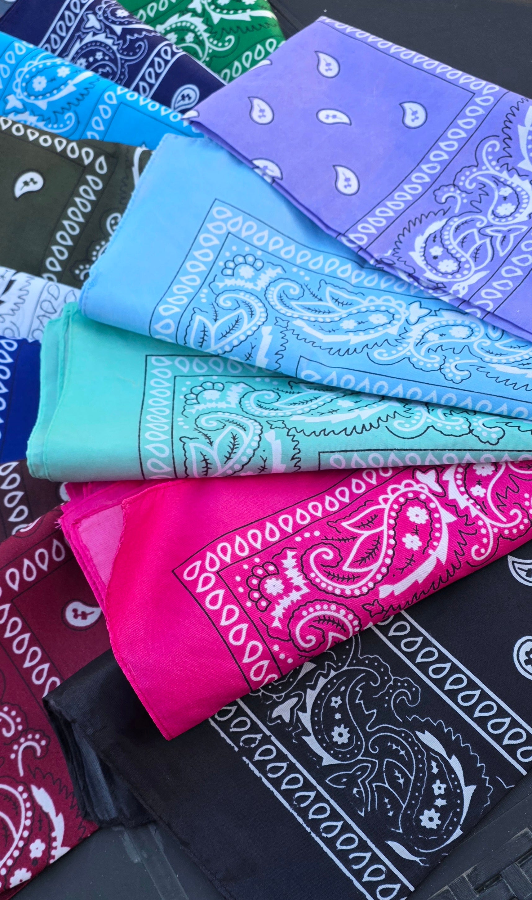 Bandanas Tendance – 20 Coloris