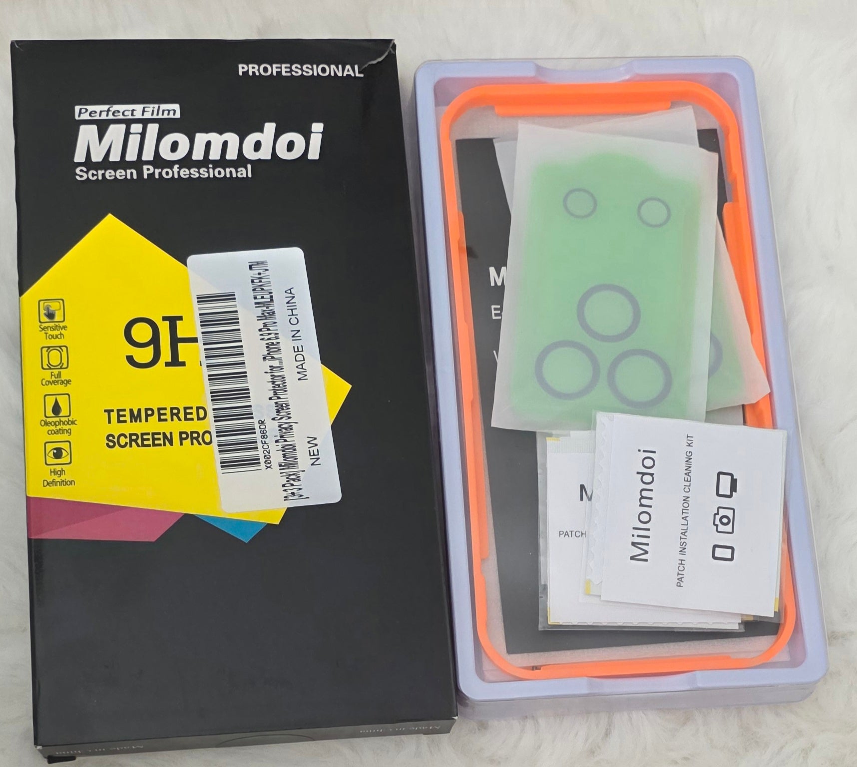 Pack 3 verres trempés iPhone 17 Pro Max anti espion + caméra – Compatible 16 Pro Max