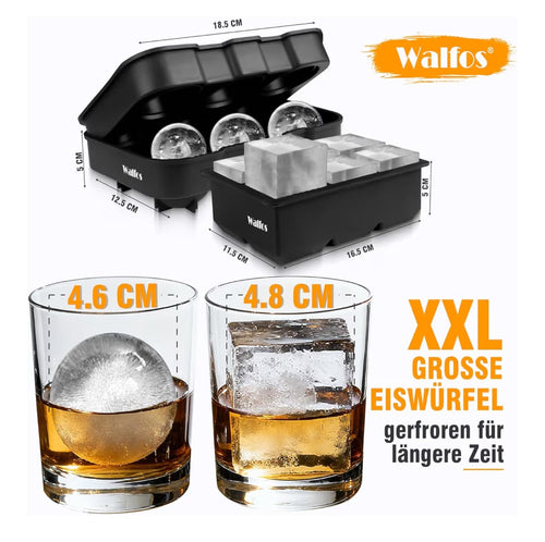 Bac à glaçons XXL premium – Glace cristalline & démoulage facile 🧊✨