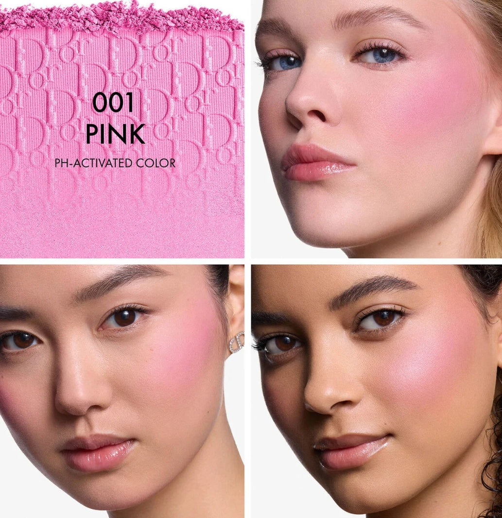 Les Blushs et les Bronzers
Dior Backstage Rosy Glow
Blush couleur activée par le pH