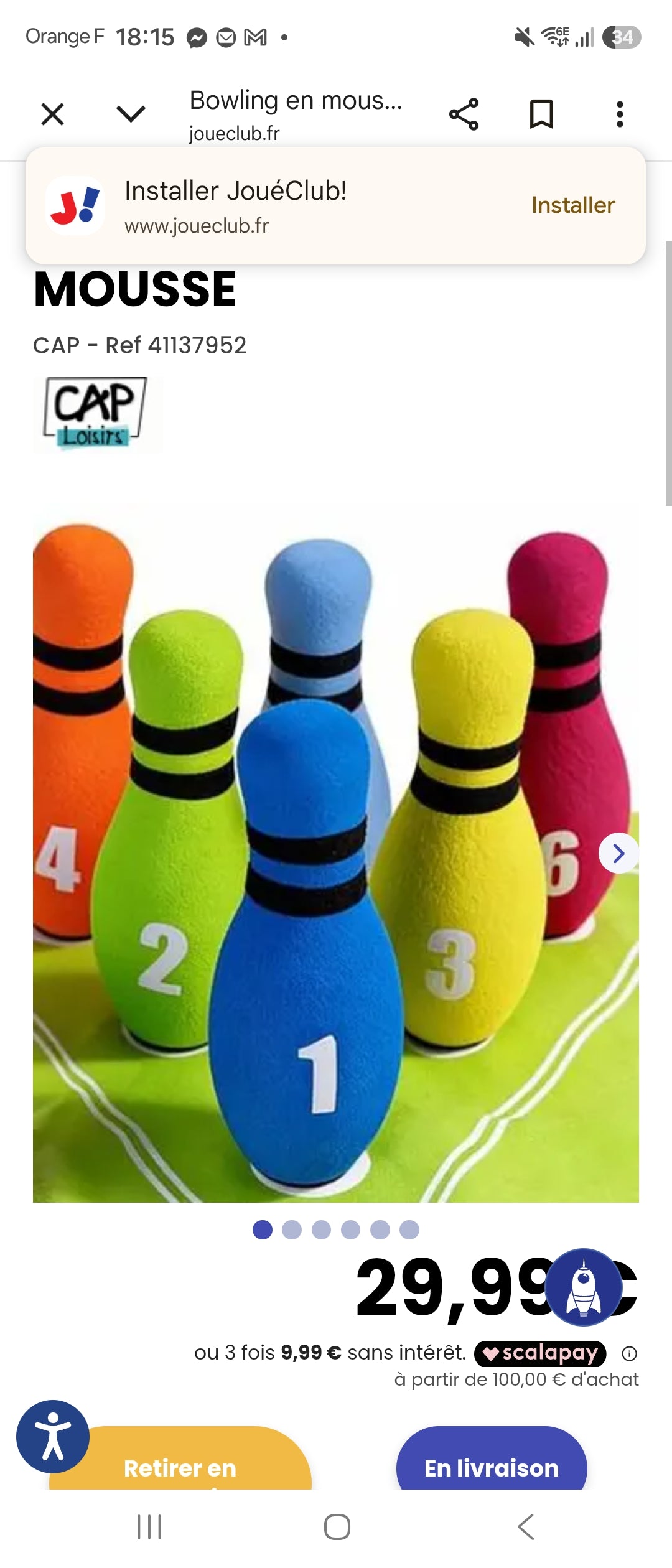 BOWLING EN MOUSSE