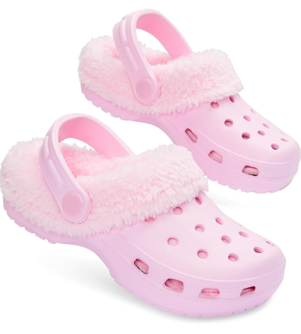 Sabots Enfant Doublés Polaire – Ultra Confort & Pieds Bien Au Chaud ❄️👣