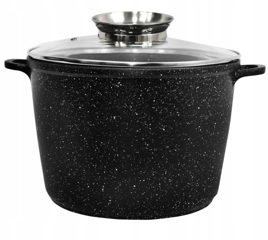 Faitout KRISBERG 5L Effet Marbre – Tous Feux dont Induction – Avec Couvercle Aroma Knob 🍲