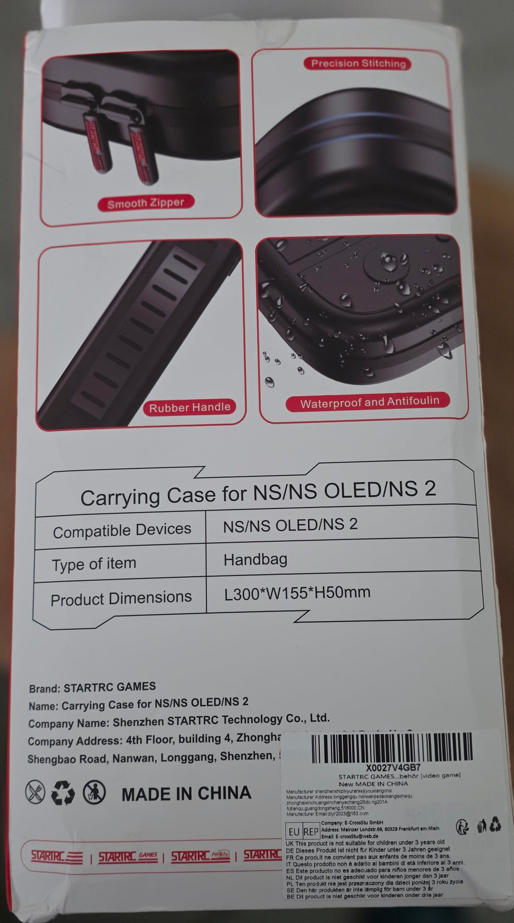 Housse Nintendo Switch / OLED / Switch 2 – Protection complète + rangement jeux