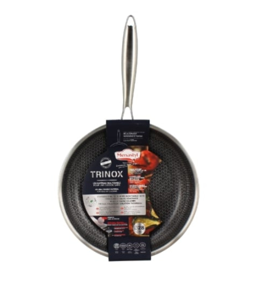 Poêle Menastyl TRINOX Ø 28 cm – Triple inox sans PFAS